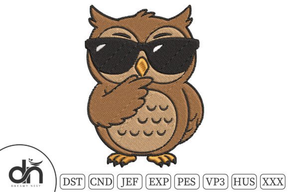 Cool Owl Sunglasses Embroidery Design Review