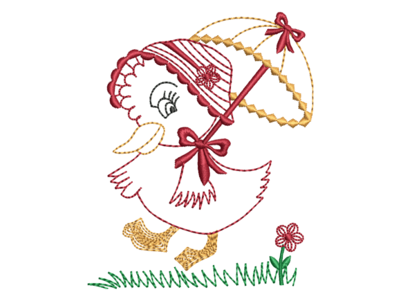 Cute Chick Umbrella Embroidery Review