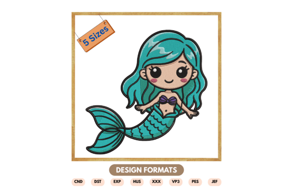 Cute Mermaid Embroidery Design Review