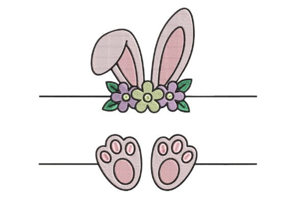 Easter Bunny Split Frame Embroidery Design Review