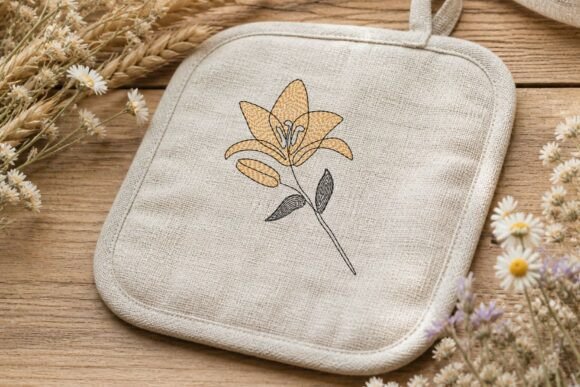 Lily Flower Embroidery Design Set Review