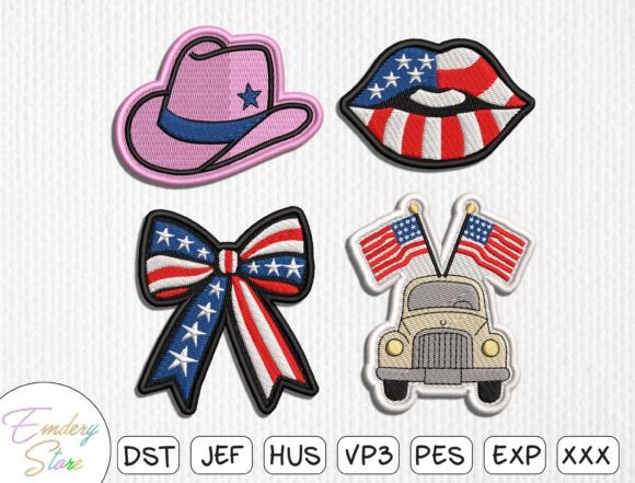 Patriotic Patch Set Embroidery Design Review