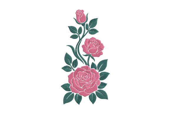 Pink Rose Bouquet Embroidery Design Review