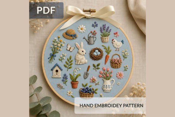Spring Garden Embroidery Pattern PDF: A Designer's Review